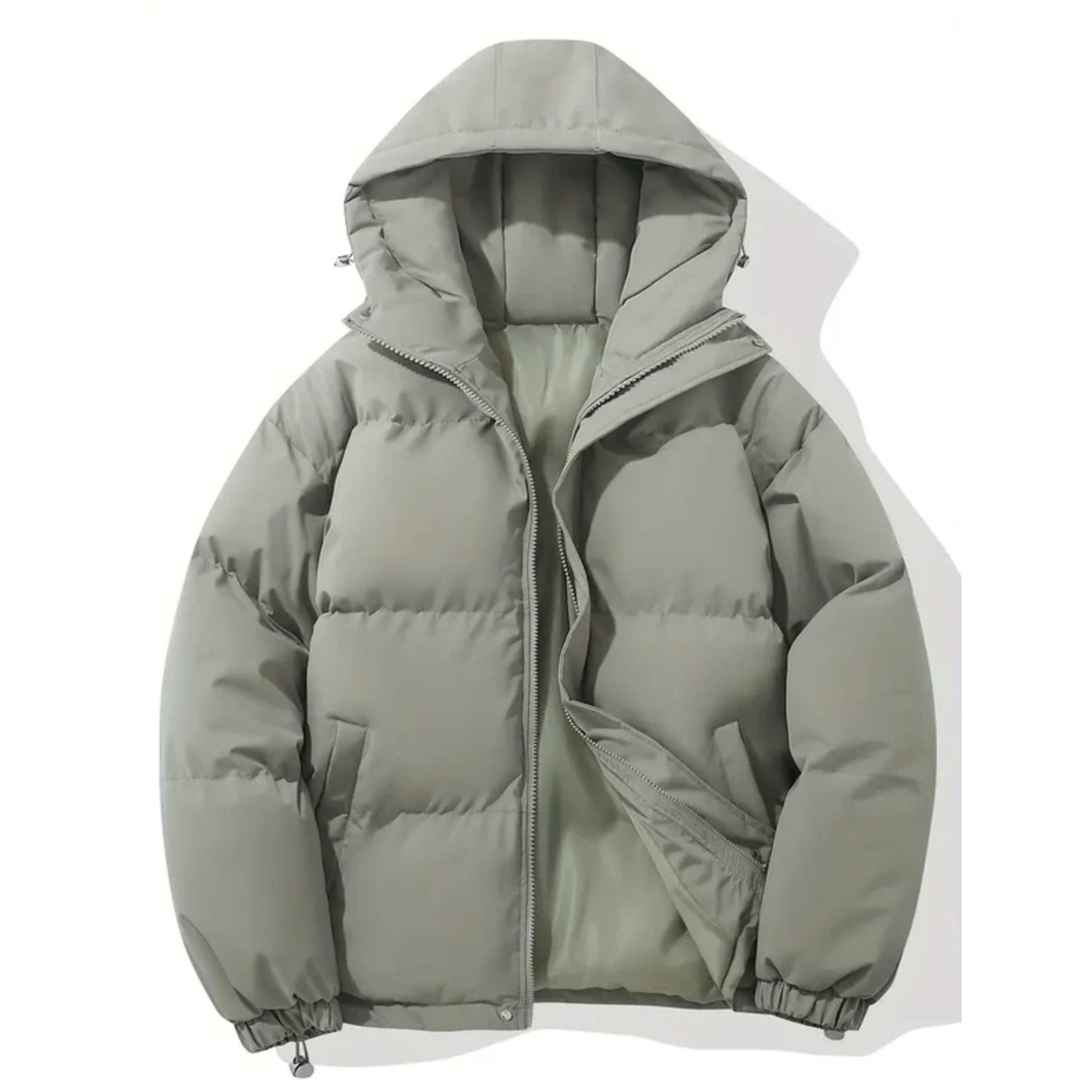 Men's Down Jacket Warm Insulated with Hood