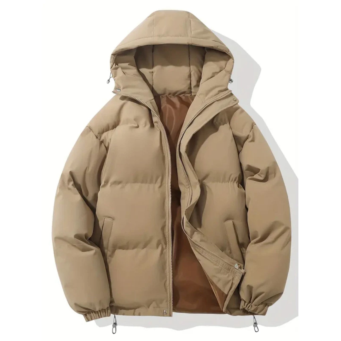 Men's Down Jacket Warm Insulated with Hood