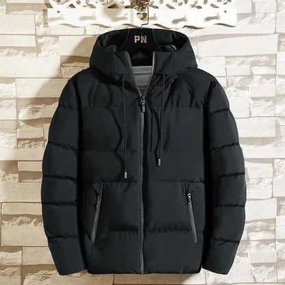Men's Winter Jacket Windproof with Hood