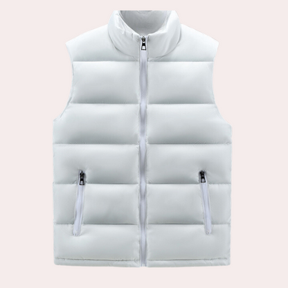 Men's Body Warmer Vest Sleeveless Zip Up