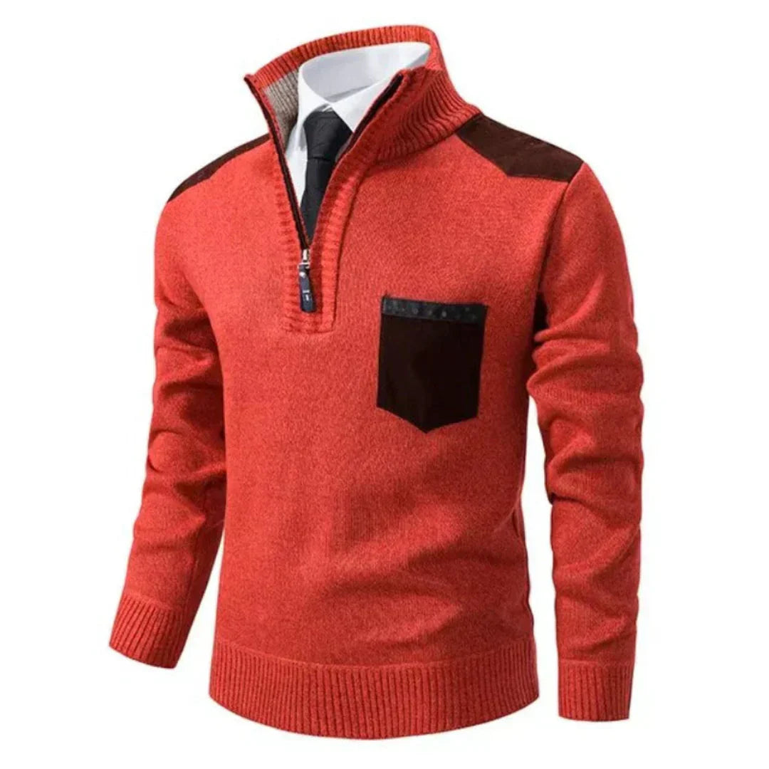 Men's Casual Long-Sleeve Knit Sweater