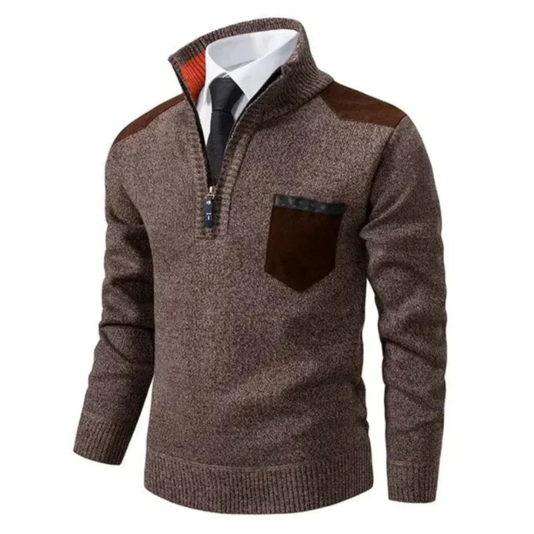 Men's Casual Long-Sleeve Knit Sweater