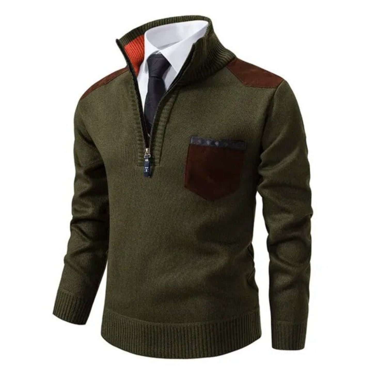 Men's Modern Half-Zip Sweater