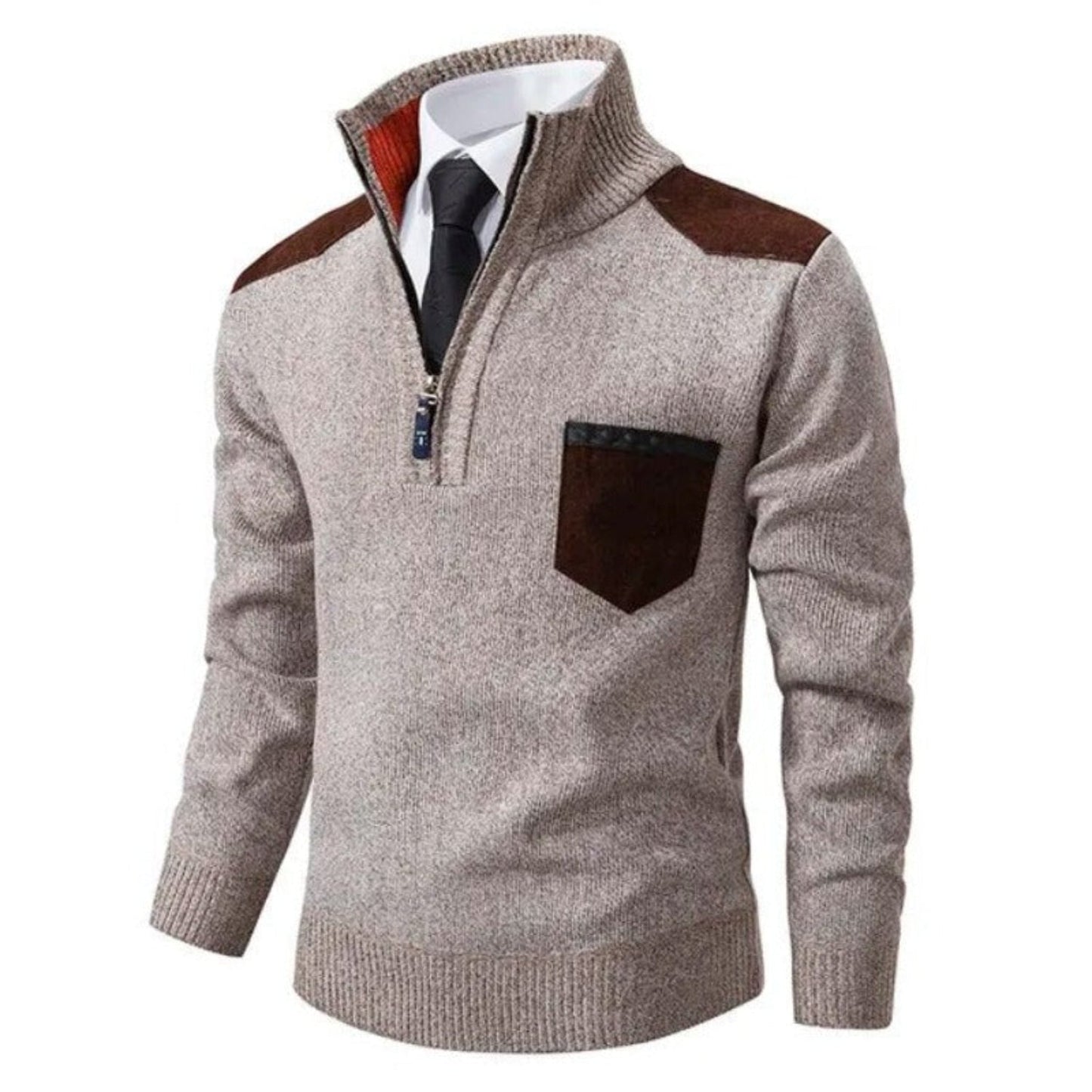 Men's Modern Half-Zip Sweater