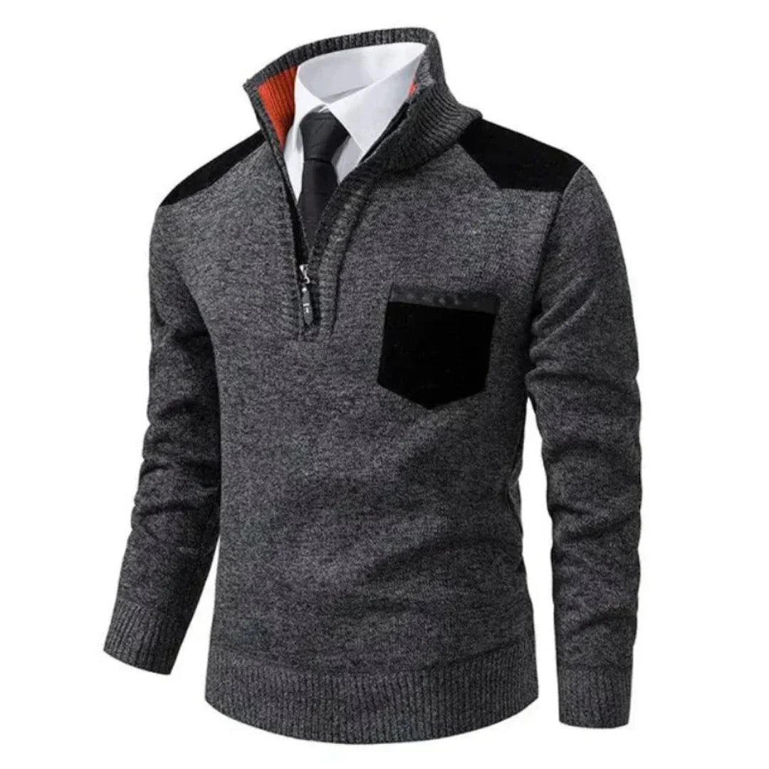 Men's Casual Long-Sleeve Knit Sweater