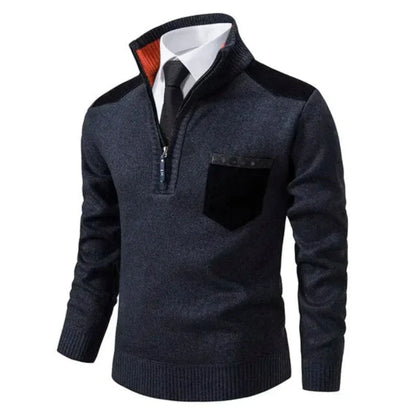 Men's Casual Long-Sleeve Knit Sweater