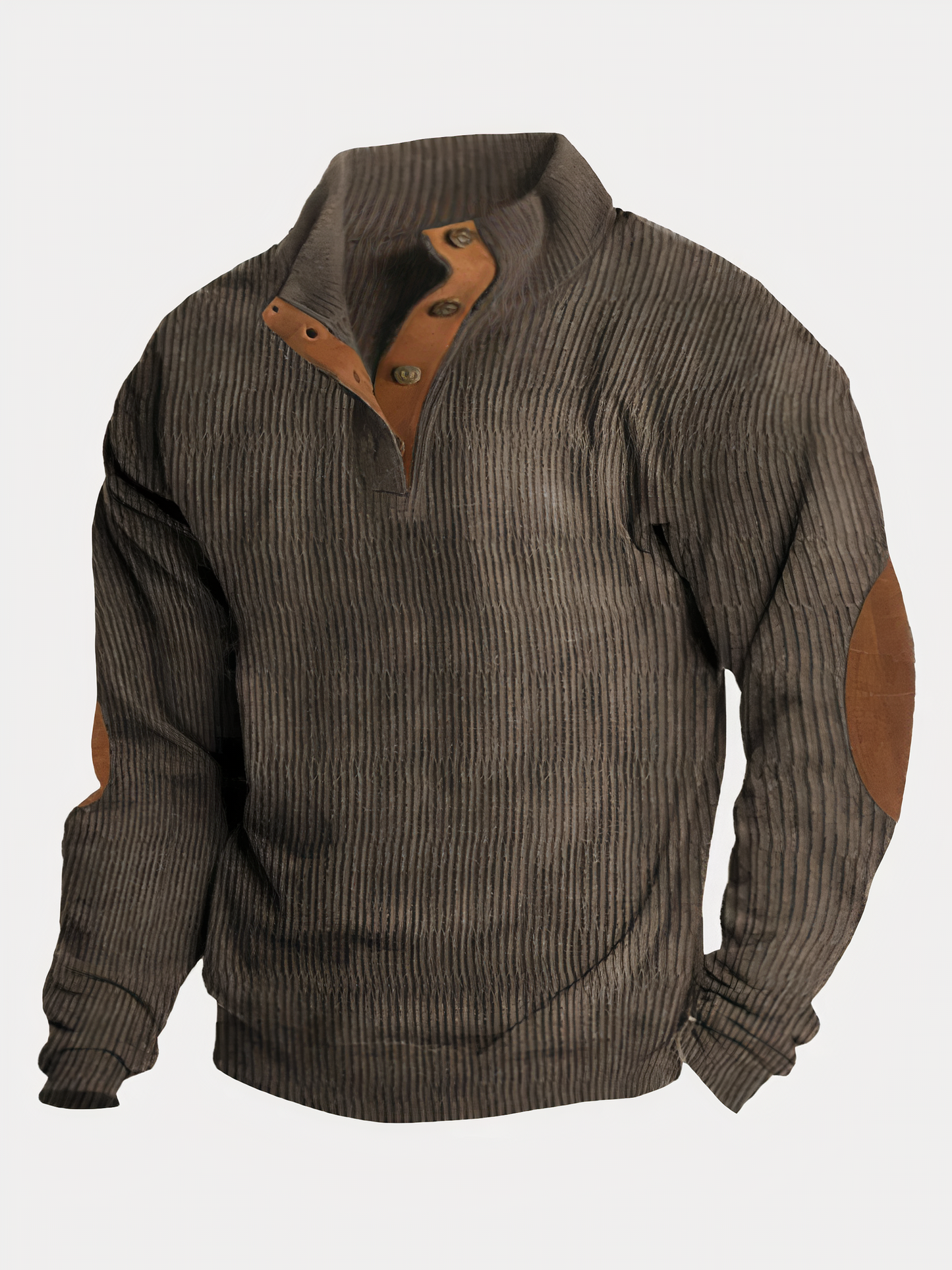 Men's Sporty Sweater with Buttons