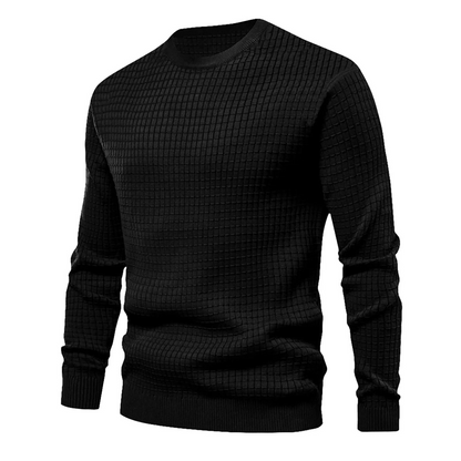 Men's Plaid Long Sleeve Sweater