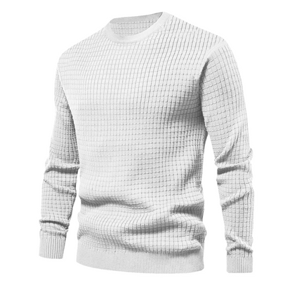 Men's Plaid Long Sleeve Sweater
