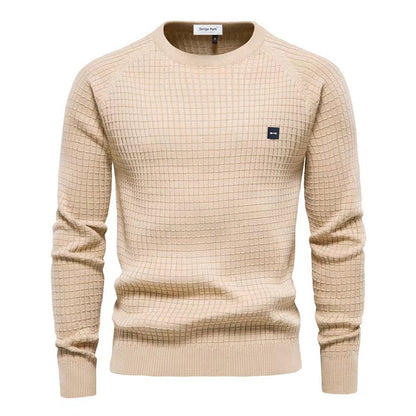 Men's Long-Sleeved Round-Neck Sweater
