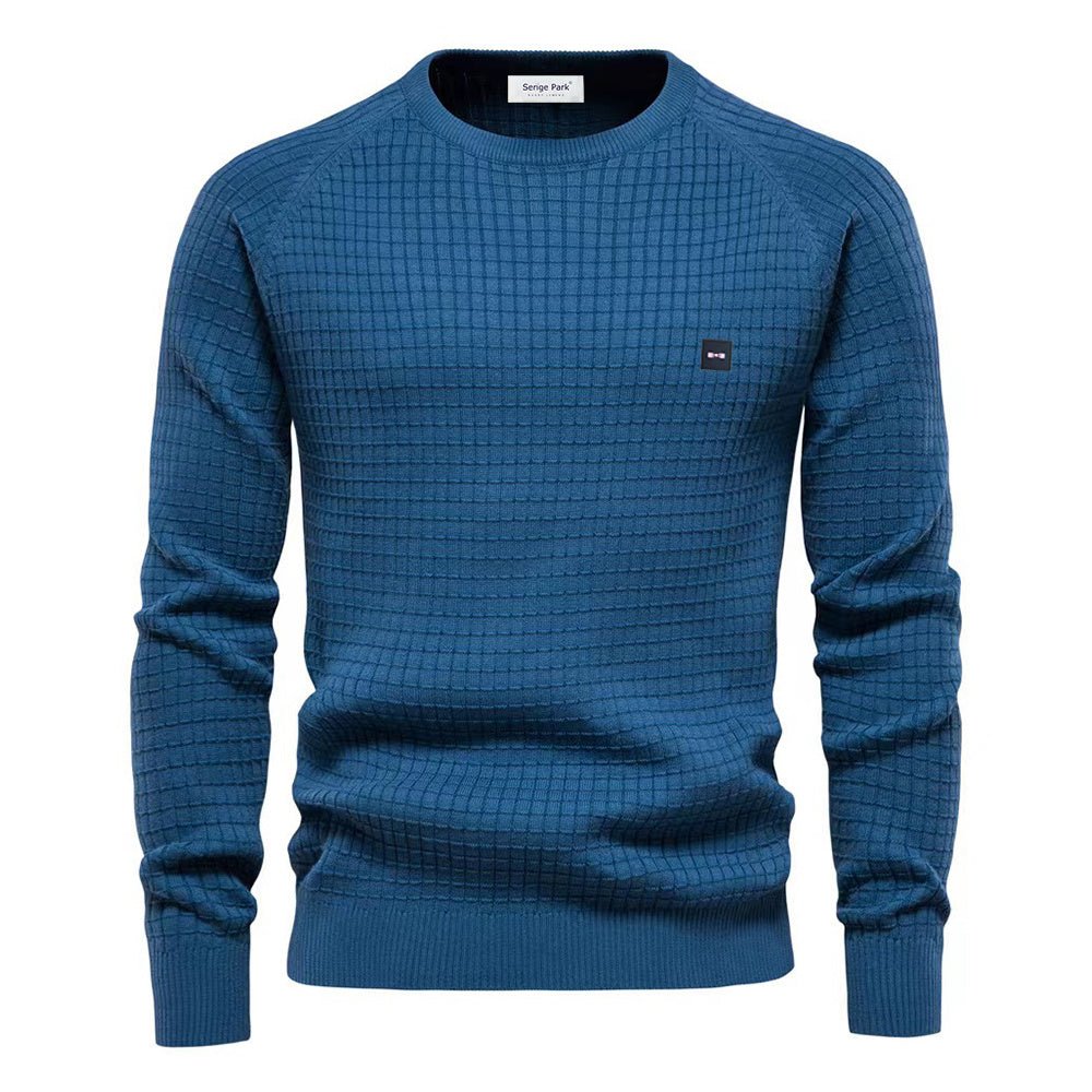Men's Long-Sleeved Round-Neck Sweater