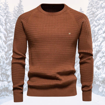 Men's Long-Sleeved Round-Neck Sweater