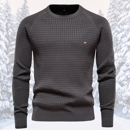 Men's Long-Sleeved Round-Neck Sweater