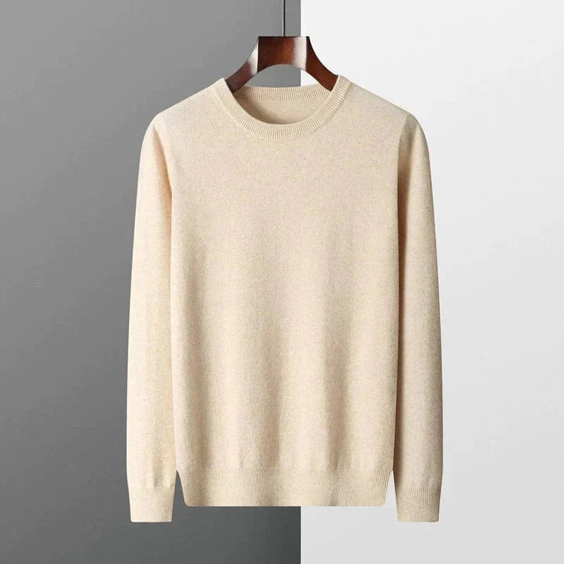 Herren Pullover Merinowolle Langarm Warm - IdealeKleiden