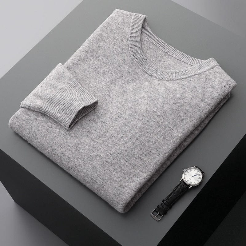 Men's Merino Wool Long-Sleeve Warm Sweater