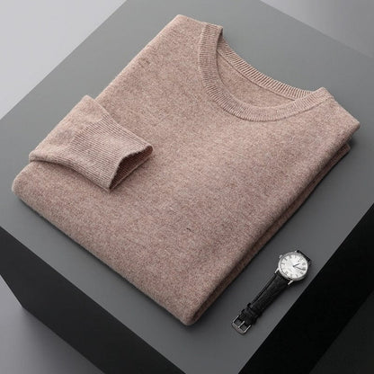 Men's Merino Wool Long-Sleeve Warm Sweater