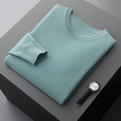 Men's Merino Wool Long-Sleeve Warm Sweater