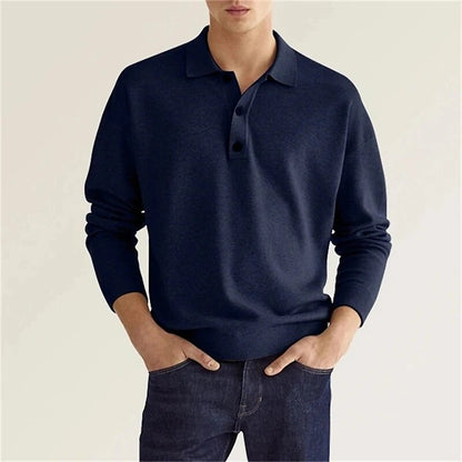Men's Long-Sleeve Knit Sweater