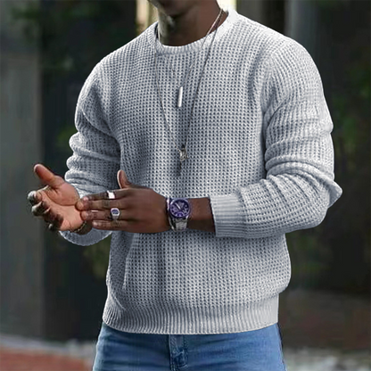 Men's Pullover Round Neck Long Sleeve Warm