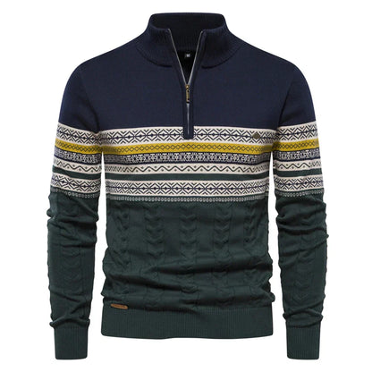 Men's Modern Zip-Up Sweater