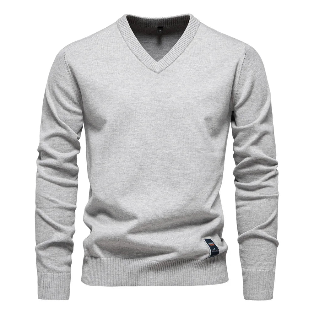 Classic Men's V-Neck Sweater Modern