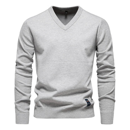 Classic Men's V-Neck Sweater Modern