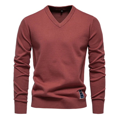 Classic Men's V-Neck Sweater Modern