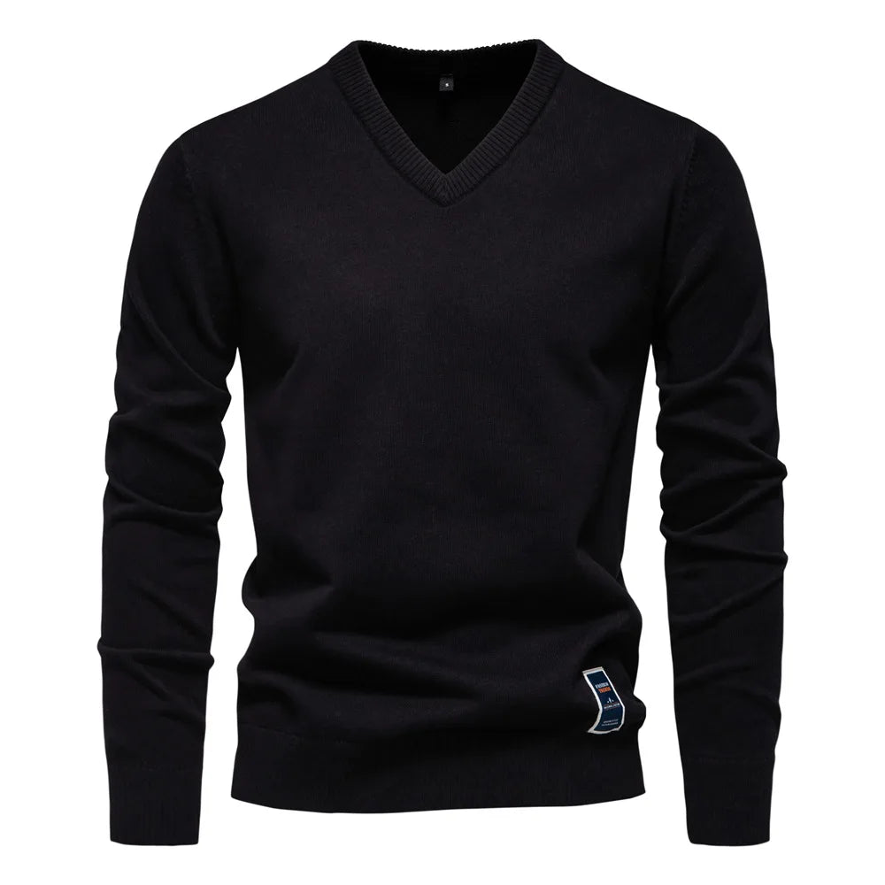 Classic Men's V-Neck Sweater Modern
