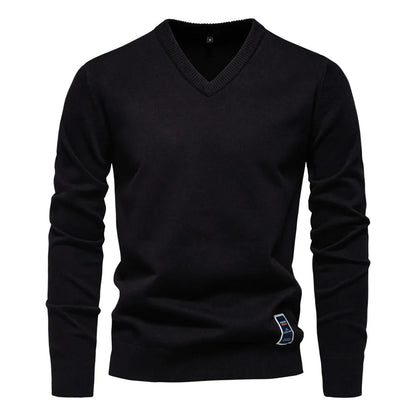 Classic Men's V-Neck Sweater Modern