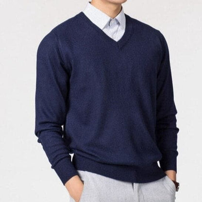Men's V-Neck Sweater Simple Stylish