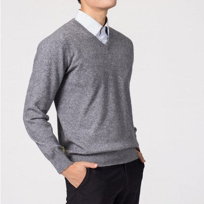 Men's V-Neck Sweater Simple Stylish