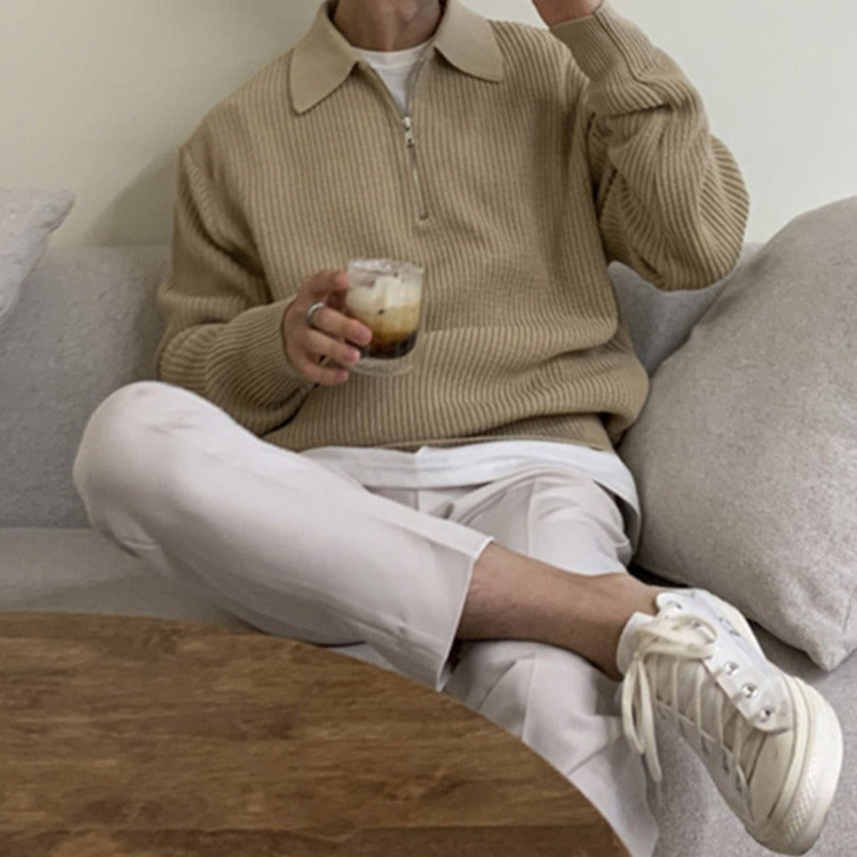 Men's Modern Quarter-Zip Pullover