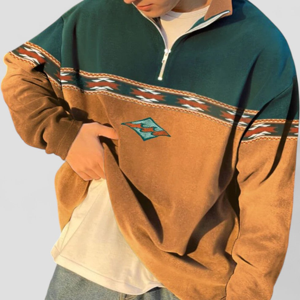 Men's Casual Quarter-Zip Sweater
