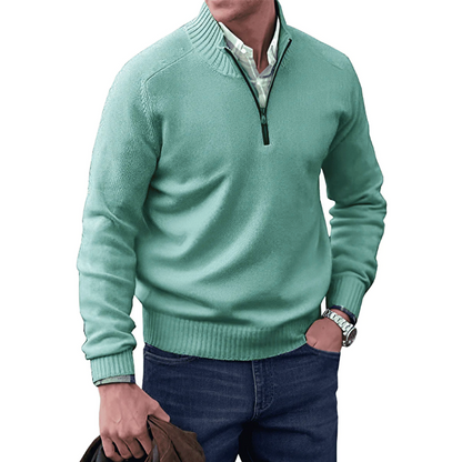 Men's Casual Half-Zip Knitted Sweater