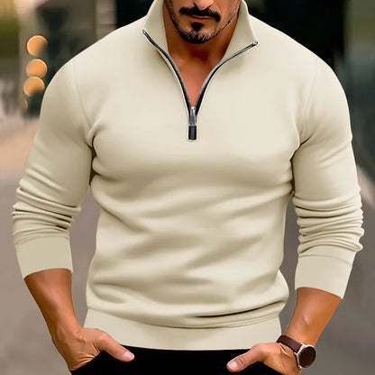 Men's Casual Warm Half-Zip Sweater