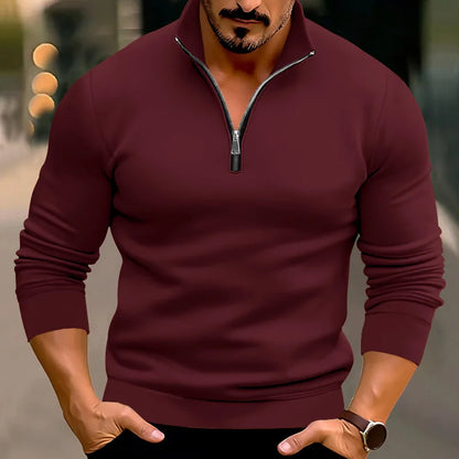 Men's Casual Warm Half-Zip Sweater