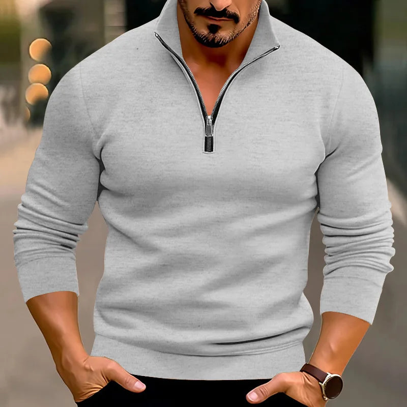 Men's Casual Warm Half-Zip Sweater