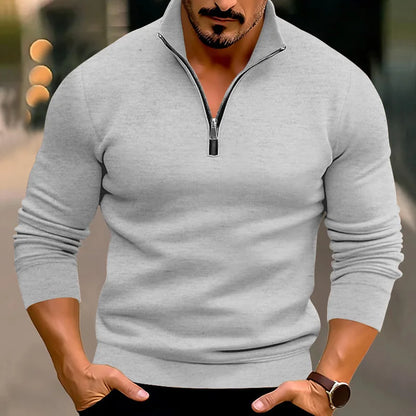 Men's Casual Warm Half-Zip Sweater