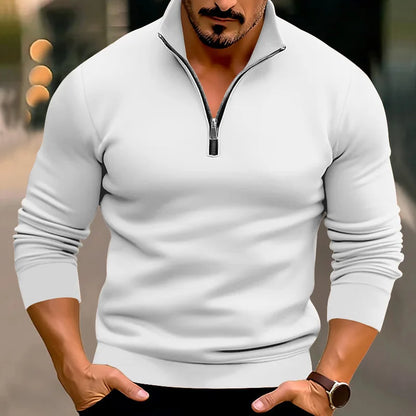 Men's Casual Warm Half-Zip Sweater