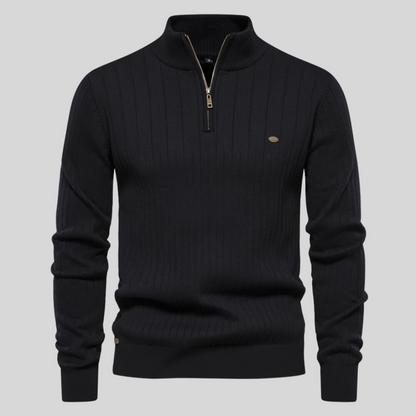 Men's Long-Sleeve Stand-Up Collar Winter Sweater