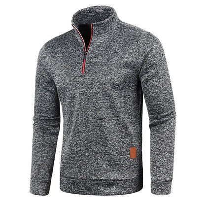 Men's Pullover Elastic Short Sleeve Sweatshirt