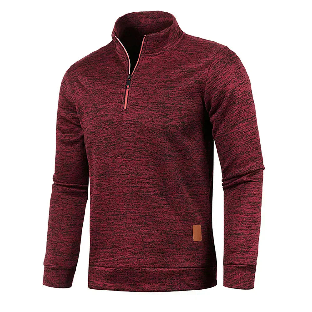 Men's Pullover Elastic Short Sleeve Sweatshirt
