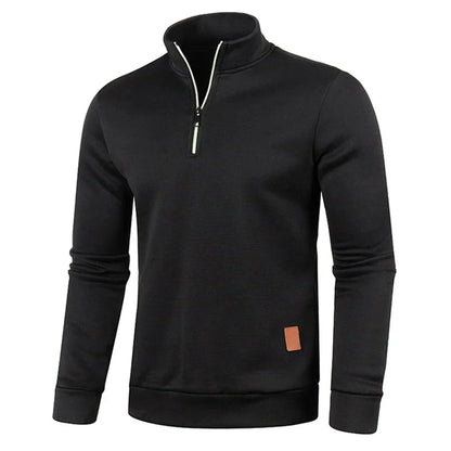 Men's Pullover Elastic Short Sleeve Sweatshirt
