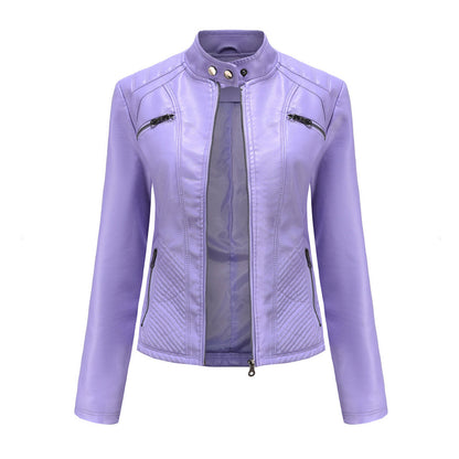 Stylish Women's Autumn Leather Jacket