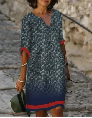 Women's Long Sleeve Dress Modern Pattern