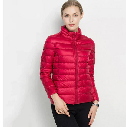 Women's Quilted Jacket Slim Fit Zipper