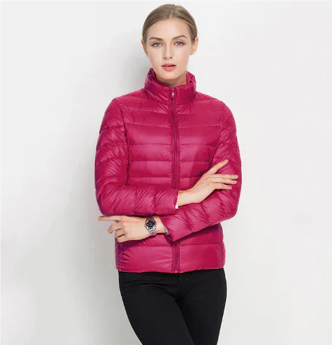 Women's Quilted Jacket Slim Fit Zipper