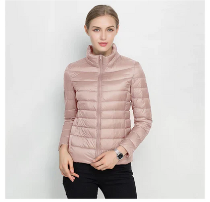 Women's Quilted Jacket Slim Fit Zipper