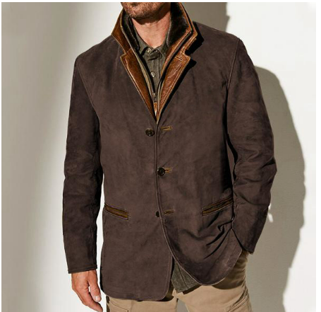 Men's Modern Suede Leather Jacket