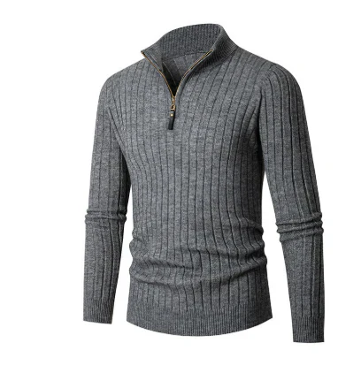 Herren Pullover Modern Halb-Reißverschluss - IdealeKleiden